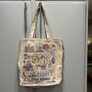 Walt Disney World Magic Kingdom 50th Anniversary Starbucks Tote Bag